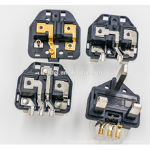 UK Plug Insert con pasadores de tierra de plástico